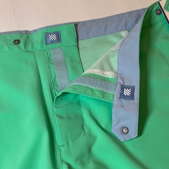 B Draddy Bathing Suit Swim Trunks Caribbean Green Paddle Mesh Lined Shorts XL - Picture 7 of 10